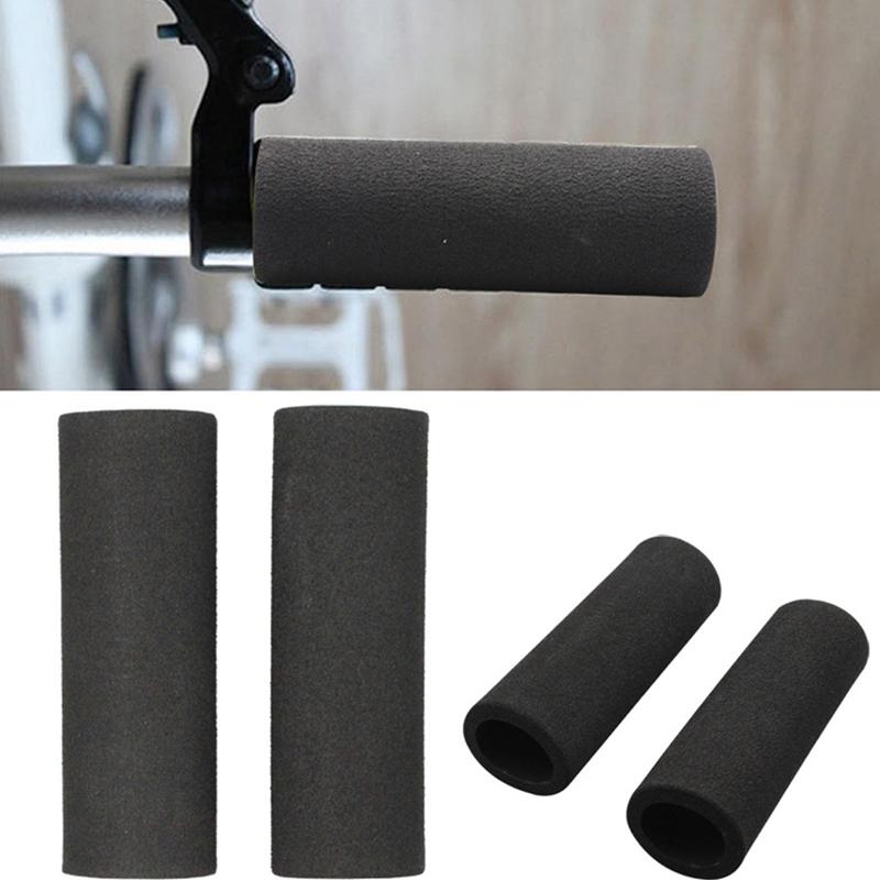 (OBEEITPL)  1 Pair Grip Slip-on Foam Covers Universal Motorcycle Anti Vibration Comfort Grips Handlebar For Motorcycles 1