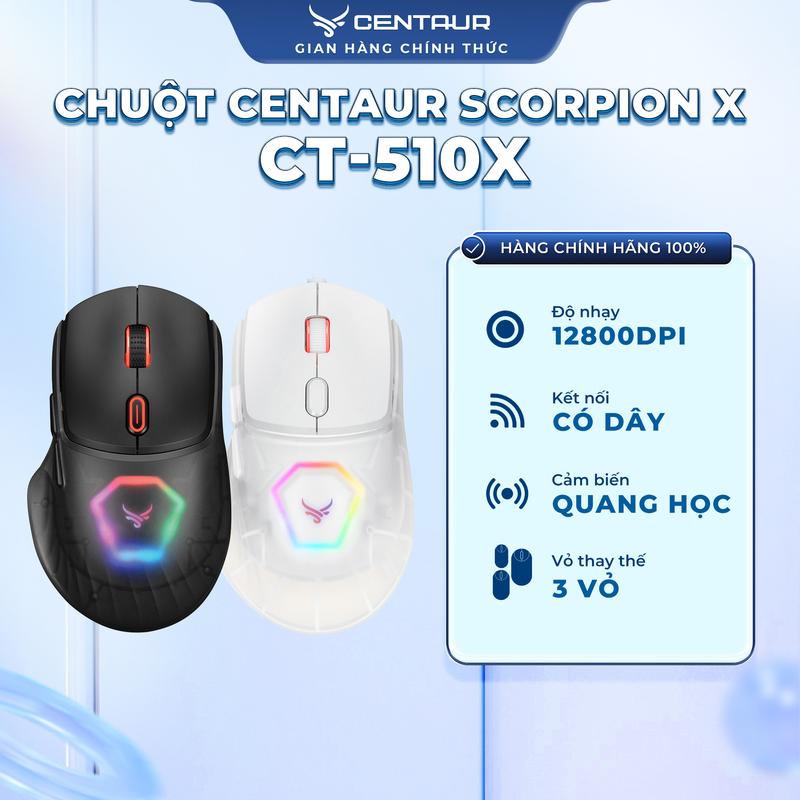Chuột Gaming CT510X Dây USB Cảm Biến Quang Học 12800 DPI - Centaur Việt Nam ban  phim may tinh