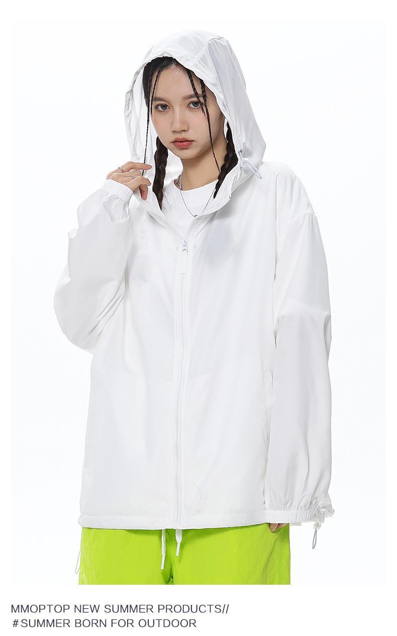 Product Introduction of [rashguardwomen]Summer Cool Skin Jacket UPF50+ Thin Sun Protection Jacket Unisex Casual Sun Protection Coat Men's Trendy 12[Women's sunscreen clothing] 16