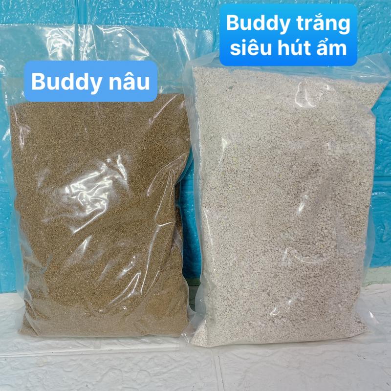 Cát Buddy Hamster nâu và trắng , cát lót chuồng Hamster 1kg