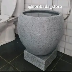 Bak Mandi Batu Alam Estetik dan Minimalis | Bak Mandi Traso | Bak Mandi Batu | Gentong Mandi