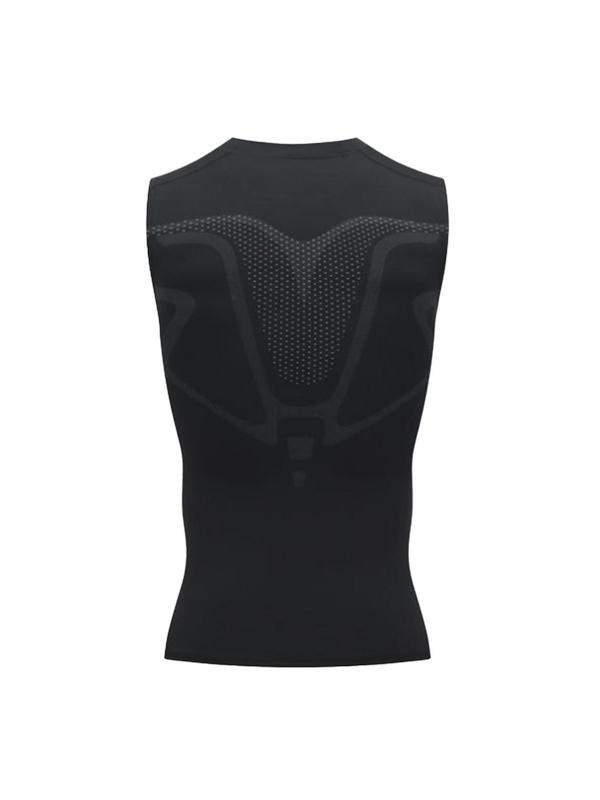 Men's Geometric Print Sports Vest, Breathable Quick Drying Compression Tank Top, Round Neck Sleeveless Top for Basketball Cycling Running 1