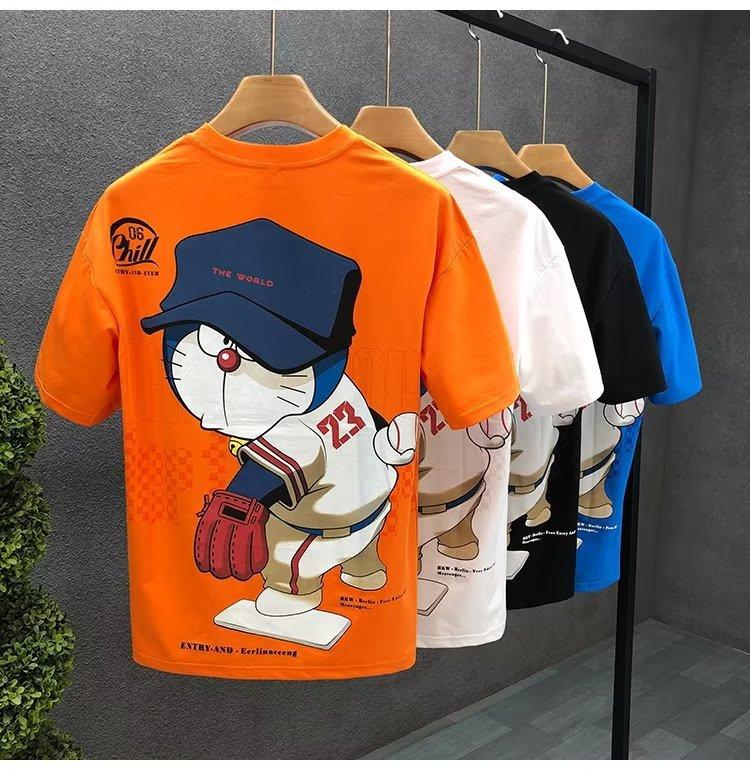 Product Introduction of Áo Thun Cotton, ngắn Tay, In Hình Hoạt Hình, Dành Cho Nam Giới, Hàng Mới Về Mùa Hè, Thiết Kế Thanh Niên, Cổ Tròn, Áo Tay Lửng 25
