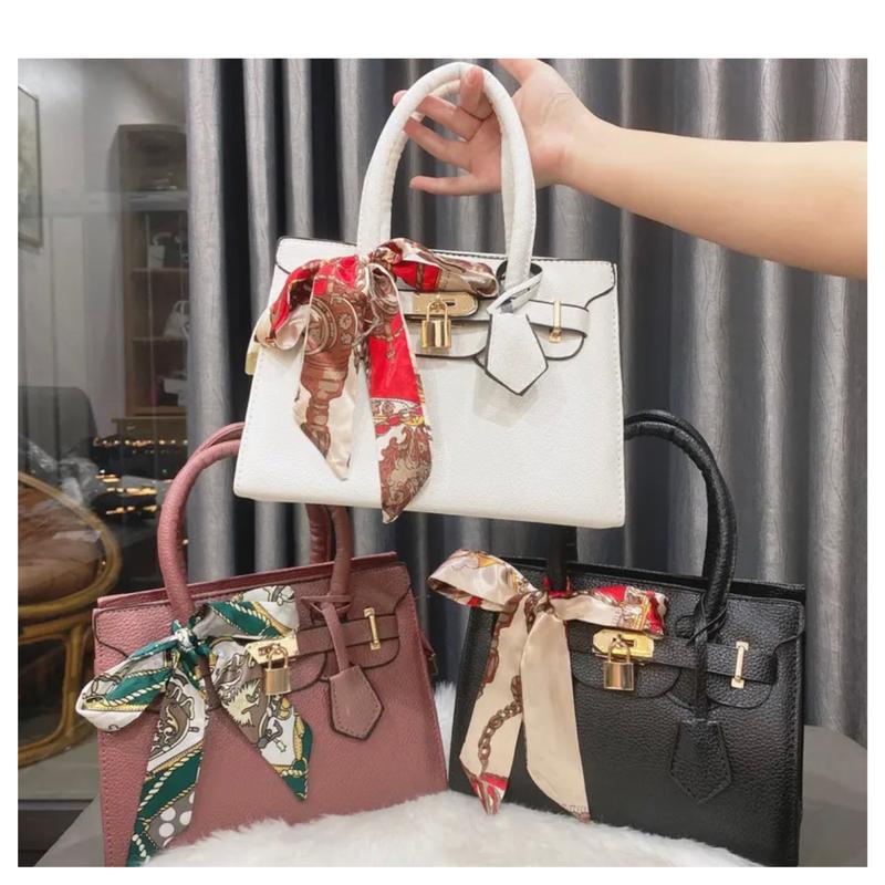 {KÈM KHĂN} Túi Xách Nữ Trung Niên, Công Sở , Món Quà Tặng Mẹ Vô Giá, tặng cô giáo Bag Kem