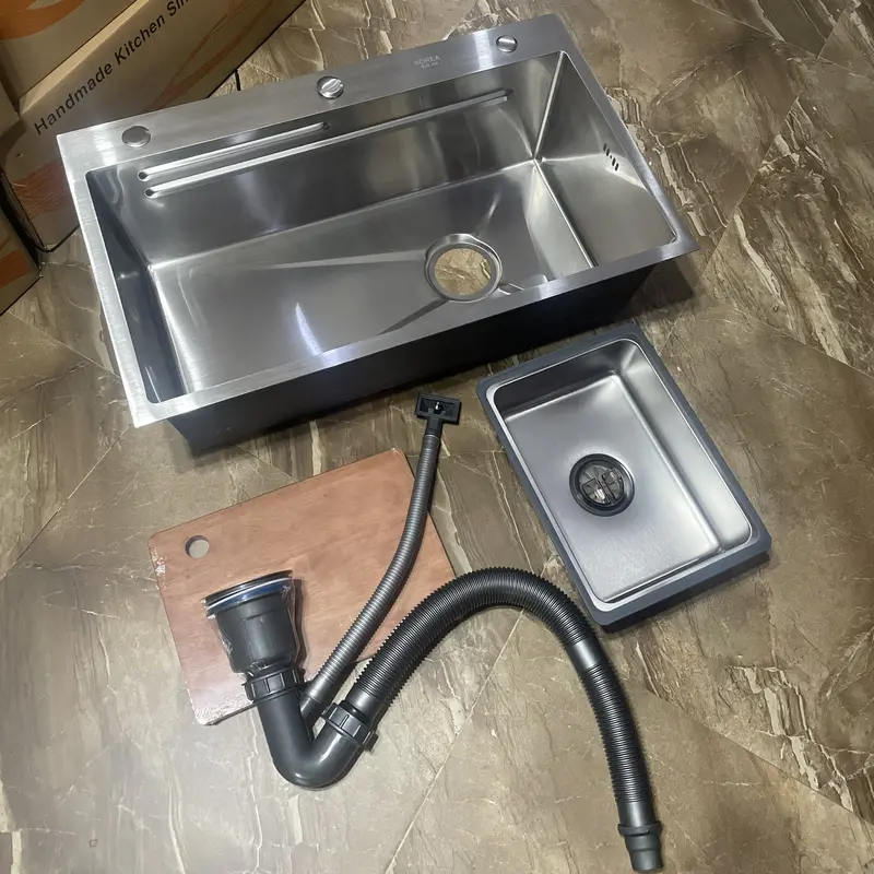 Chậu rửa bát 1 hố inox 304 kích thước 75x46cm 5
