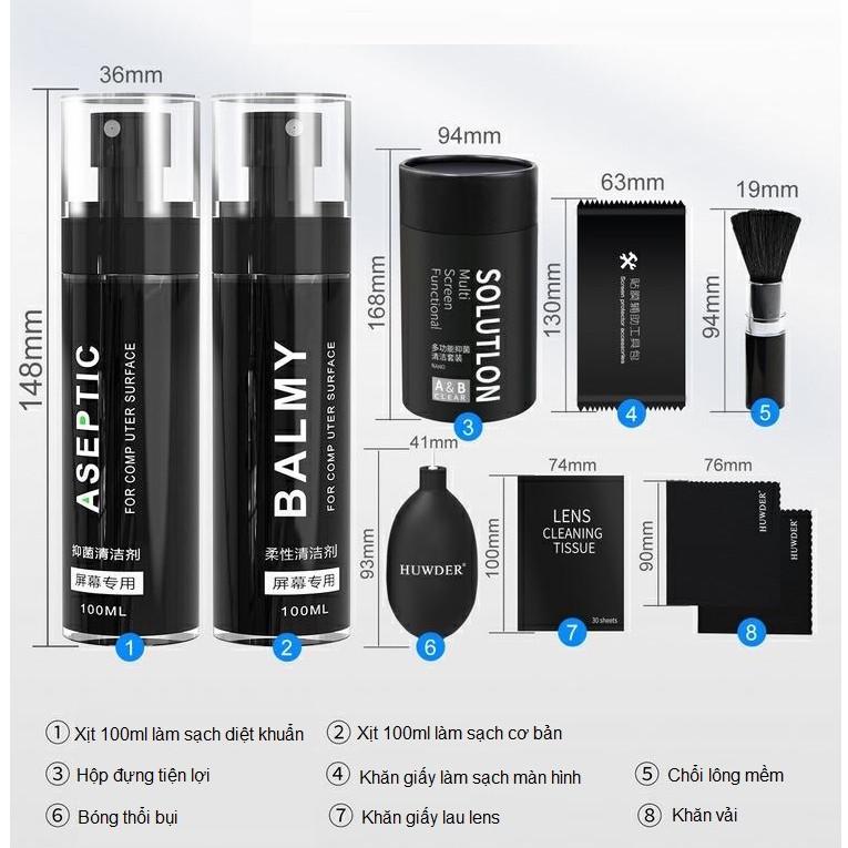 🔥🔥🔥Bộ làm sạch máy tính Bộ làm sạch màn hình LCD Làm sạch màn hình phun Máy chà bàn phím kẽ hở 2