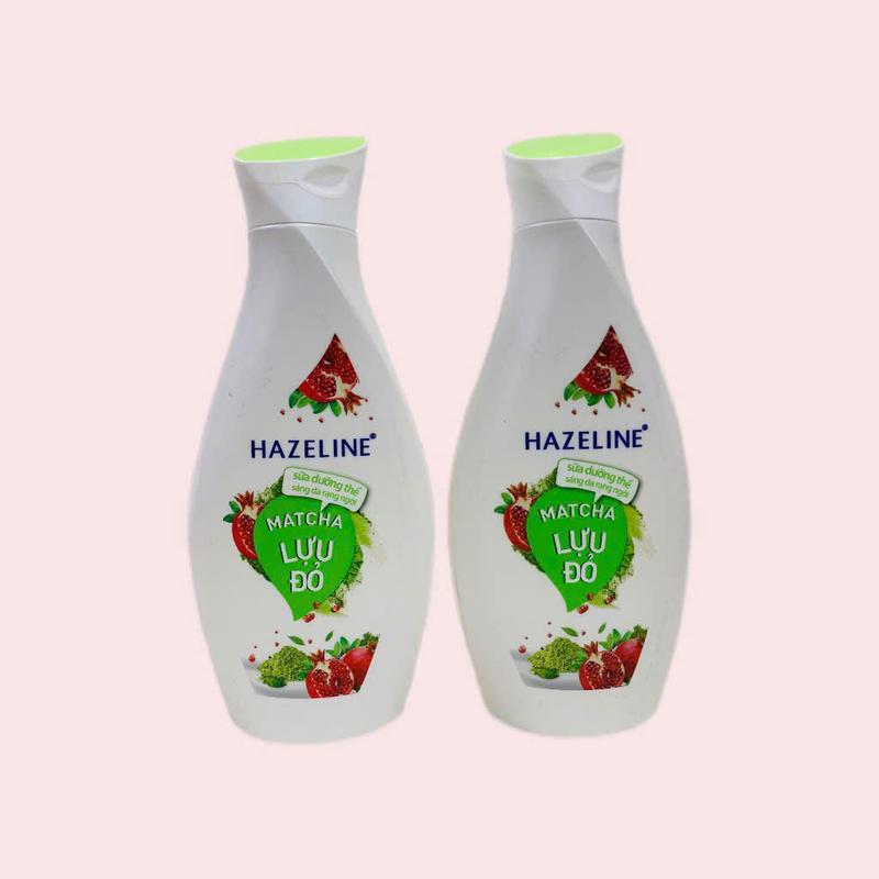  Combo 2 chai Sữa dưỡng thể Hazeline dưỡng da matcha & lựu đỏ 230ml 