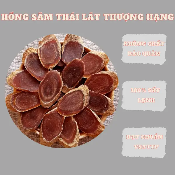 Hồng Sâm Thái Lát Thượng Hạng-Tốt Cho Sức Khỏe