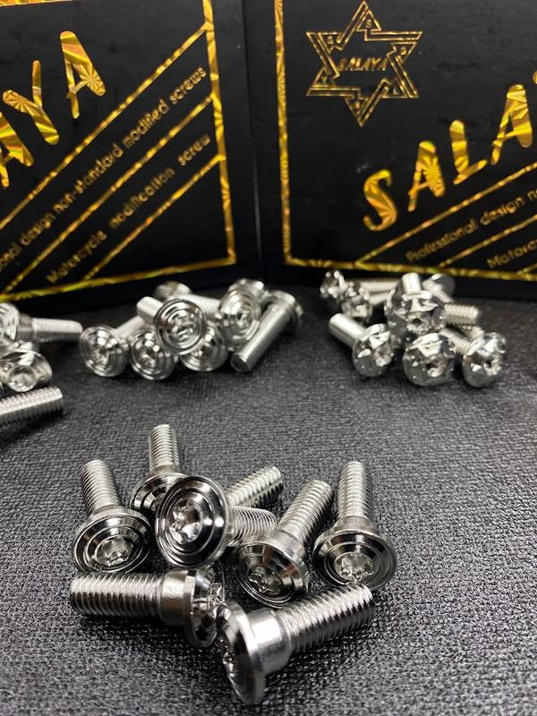 (LẺ 1 CON) ỐC ĐĨA THẮNG ,PHANH SALAYA 8ly INOX 304