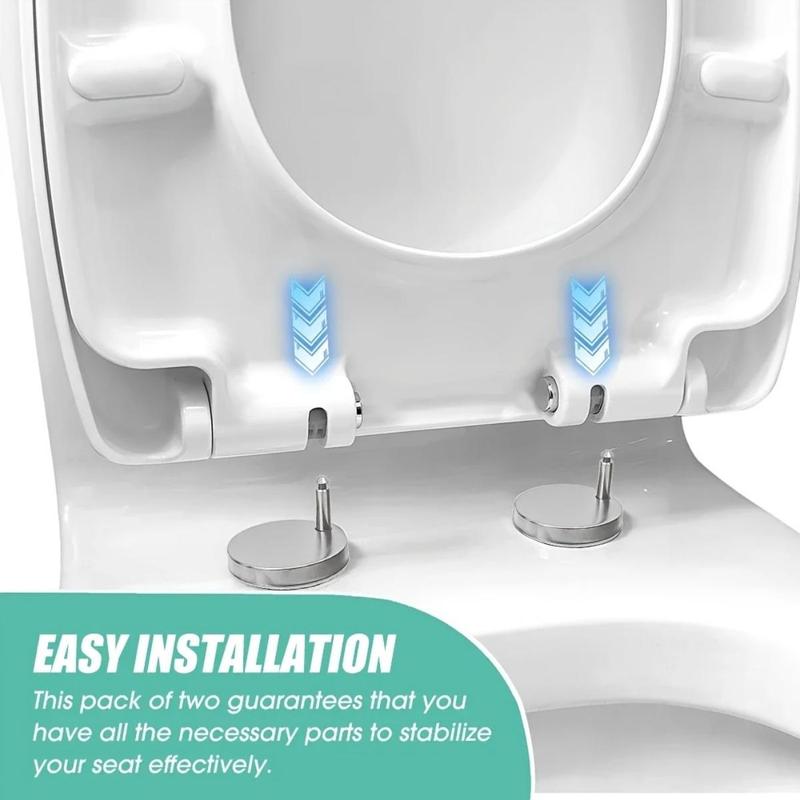 Product Introduction of Universal Toilet Seat Hinge Kit, Easy Release Expandable Screws, Durable Top Mount Plastic Stabilizers, No Electricity Needed, Secure Installation 7