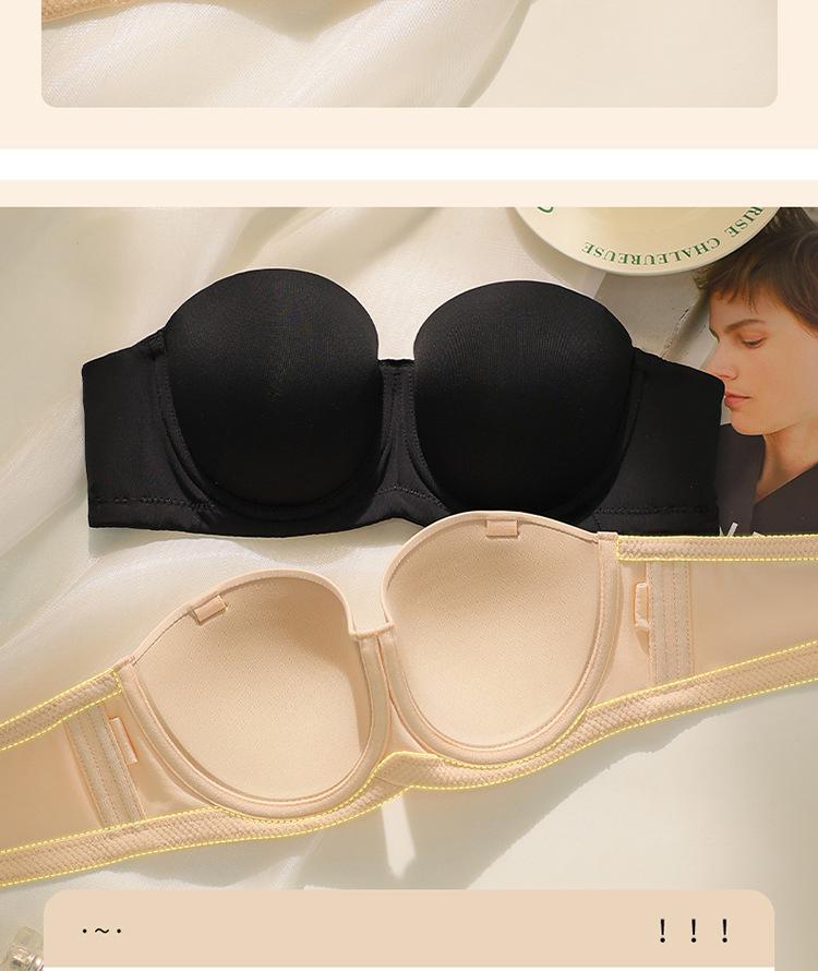 Product Introduction of Áo Ngực Đồ Lót Ngoại Cỡ Không Dây, Ngực To Và Nhỏ Không Trơn Trượt, Liền Mạch, Mỏng, Thích Hợp Cho Váy Cưới, Áo Ống Cô Gái Đầy Đặn 6