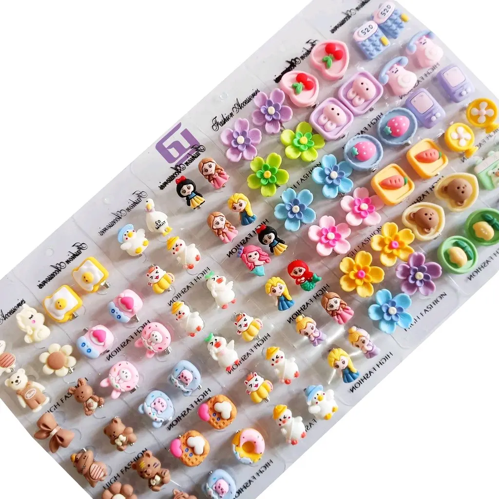 100pcs bros mini dagu terbaru karakter lucu sery clay multi warna Bros ...