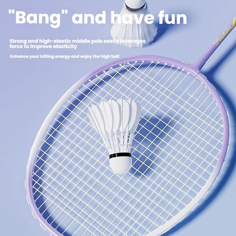 Carbon Fiber Badminton Racket Authentic Alloy Lightweight Racket ...