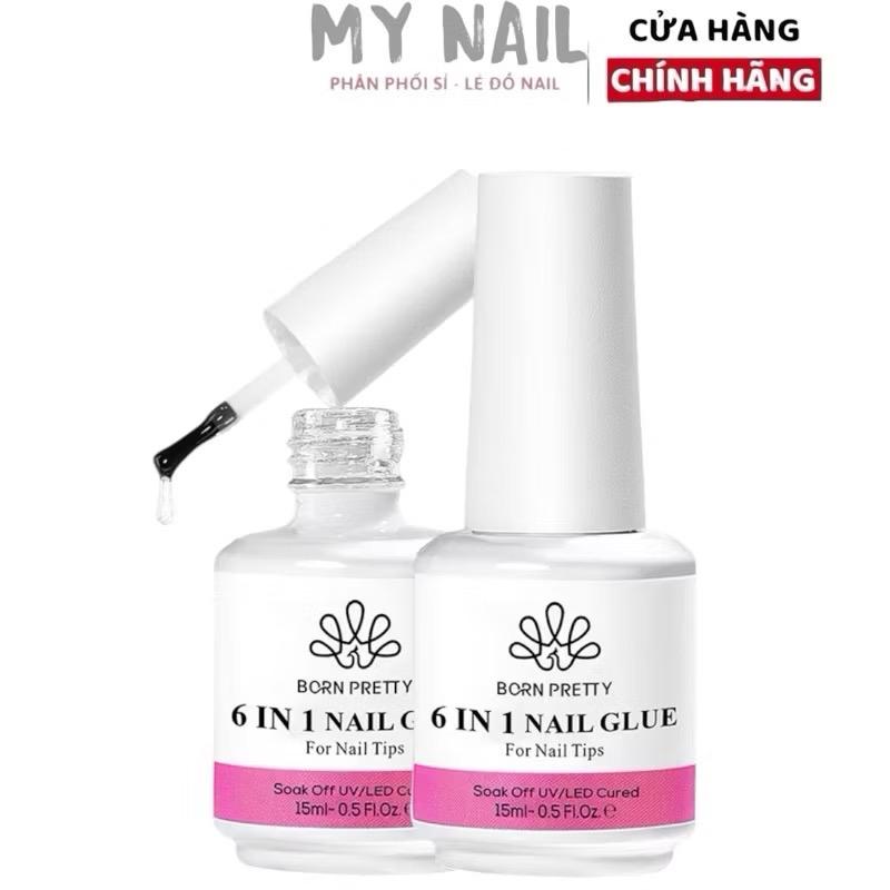 Gel 6in1 ,gel nối dài móng 6 chức năng Born Pretty chai 15ml Làm Nail Sơn Gel Nữ