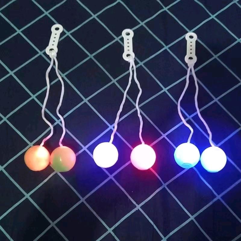 COD Mainan Bola YoYo Magic Bulat Bahan Plastik Ukuran 2.2x1.3" + Lampu Colorful untuk Anak hadiah toys 7
