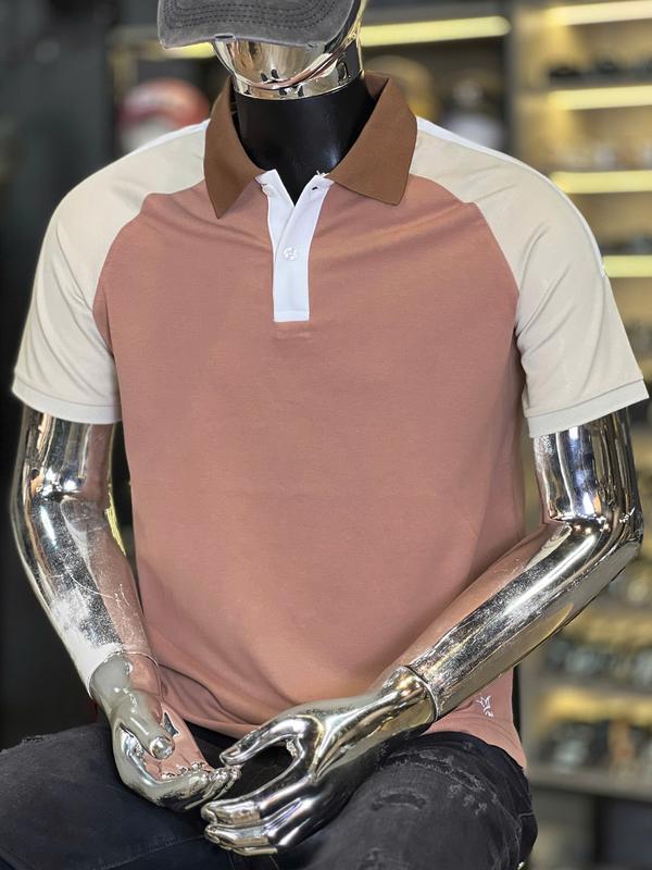 [3 Mẫu] Áo THUN POLO NAM Màu Be mix Xanh rêu Cổ xanh dương  &  Xanh Lá Non Mix Tay xanh Rêu  T3597 T3598 T3583 Menswear Có Cổ