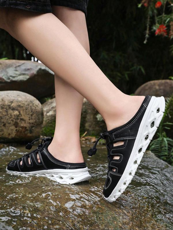 Men's Casual Solid Color Slides, Lightweight Breathable Comfortable Sports Slides, Fashionable Slides for Indoor & Outdoor Wear 3