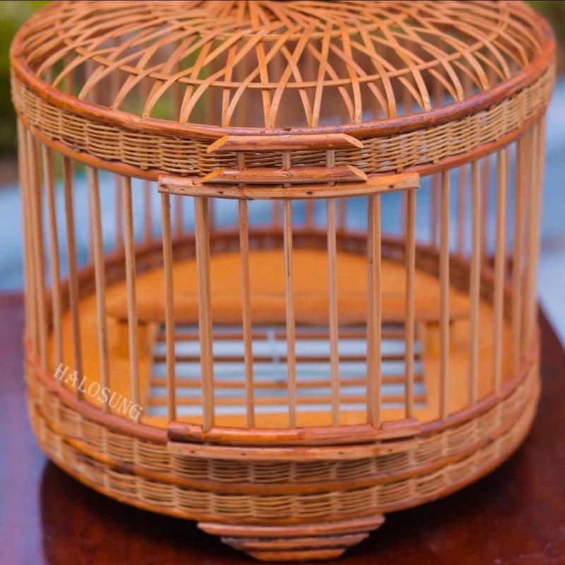 Lồng chim cu gáy thổ bắc giang.side:33 37 40 chất liệu mây nan tre