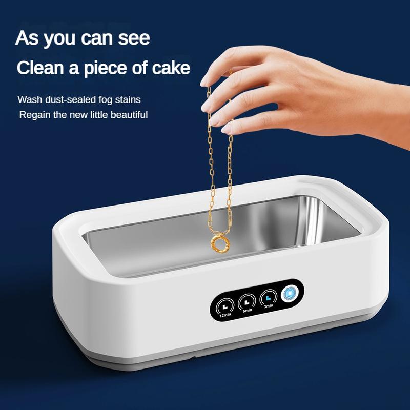 Product Introduction of Ultrasonic Cleaner for Glasses, Jewelry, Metal, Multi-Functional Household Cleaner, Large Capacity 650ML Jewelry and Braces Cleaner 0