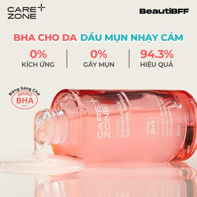 [ SAMPLE ] dùng thử tinh chất Phục Hồi từ gốc cho da mụn CAREZONE A-Cure Blemish Quick Soothing Ampoule 4