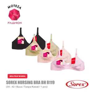 Sorex Bra - BH 8119 - Busa / Tanpa Kawat - Menyusui Nursing Maternity Bayi Ibu Katun Bunda Hamil Wanita Busui