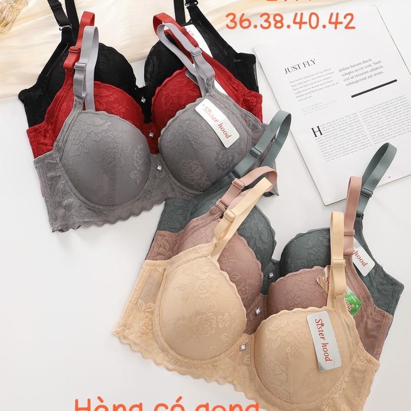 Áo Ngực Big Size Quả To Bự Nữ Ngực Khủng có Gọng Nâng Chống Sệ 2417