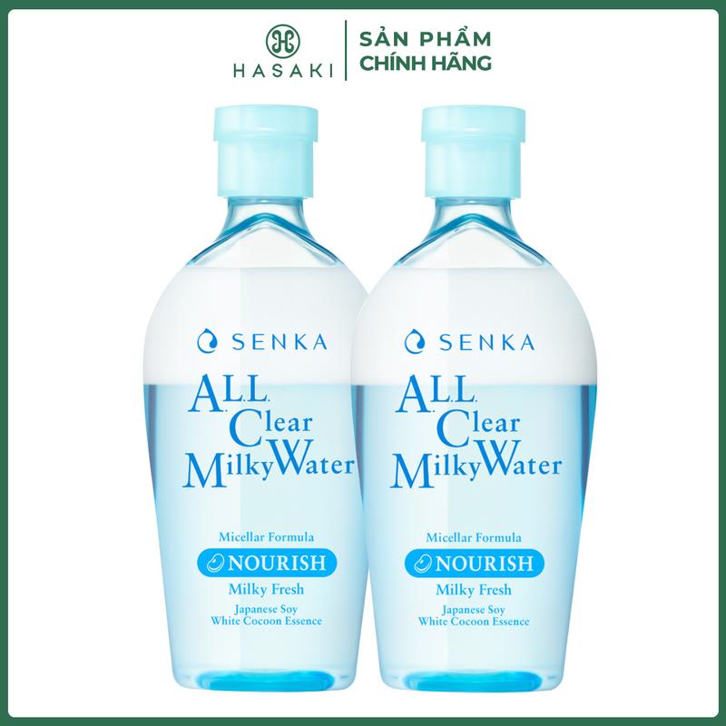Combo 2 Nước Sữa Tẩy Trang Senka 2 Lớp Hỗ Trợ Làm Sạch & Dịu Mát 230ml | HASAKI BEAUTY