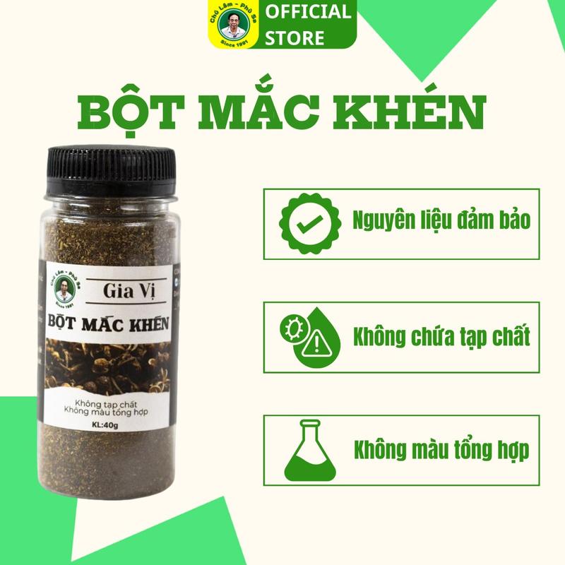  Bột mắc khén Natural Chú Lâm - Phù Sa dùng để chế biến thực phẩm  làm các món và đồ chấm vị Tây Bắc 40g 