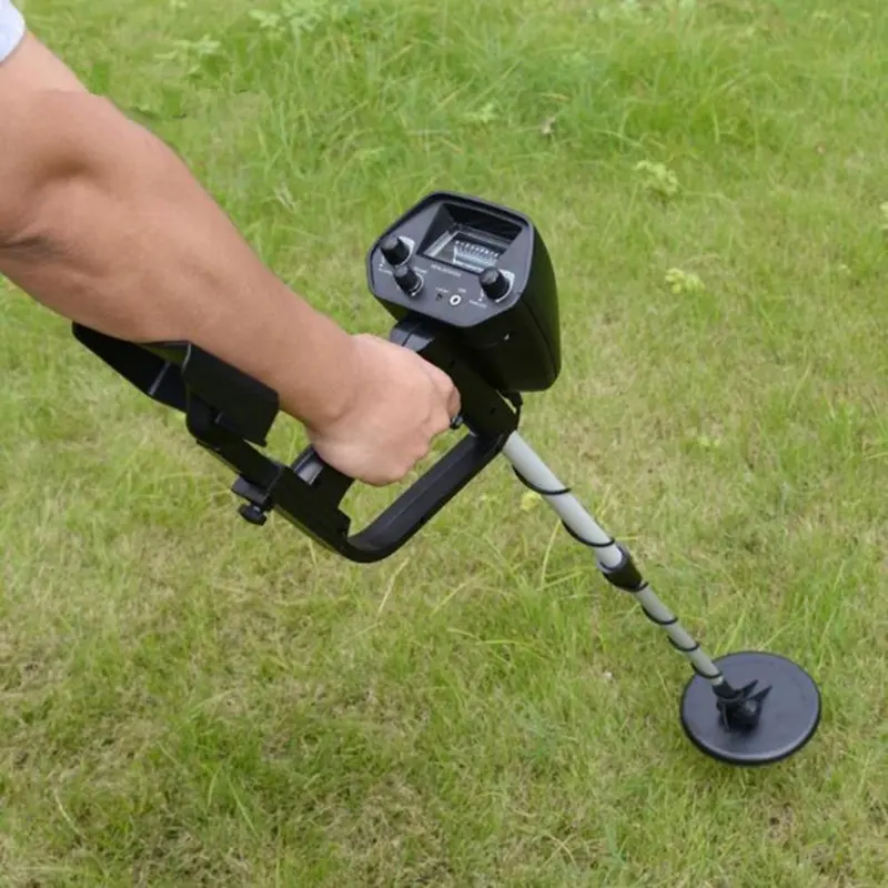 Máy Dò Kim Loại, Màu Đen, Không Thấm Nước, Có Thể Điều Chỉnh, Máy Tìm Kho Báu Đào Vàng, Để Tìm Kiếm 3