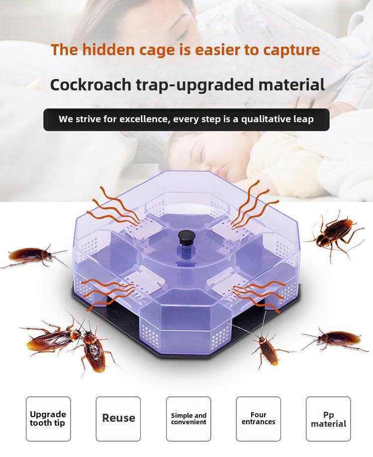 Product Introduction of Cockroach Catching Artifact Household Automatic TikTok Same Family Physical Catcher Cockroach Trapper Cockroach Artifact 0