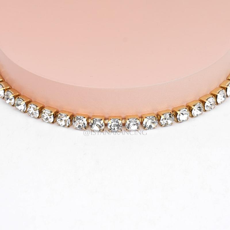 Payet Baju Belt Bridal Sash Premium Kristy SS24 Mewah Rhinestone Applique 3