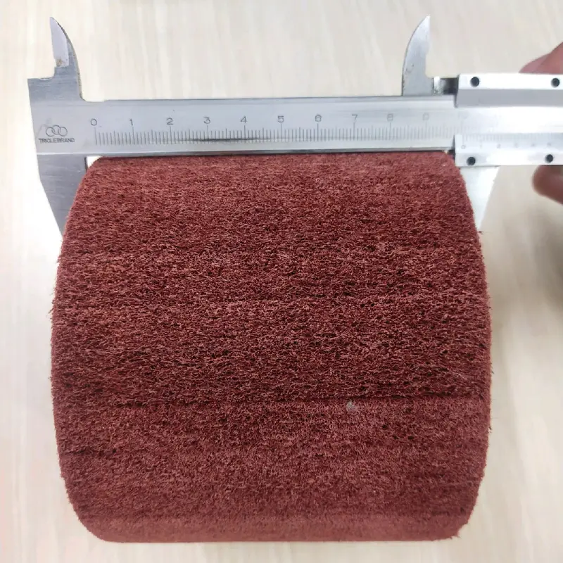 Quả lô đánh xước,đánh bóng bề mặt inox (độ sơ#80)màu nâu đỏ 2