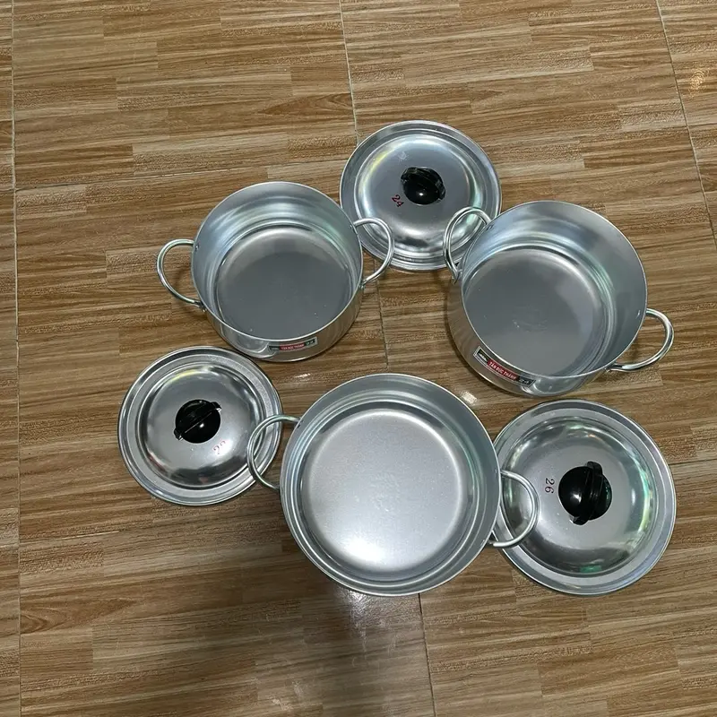 Combo 3 nồi nhật dầy nhôm Tân Đức Thành đáy bầu size 22-24-26cm 4