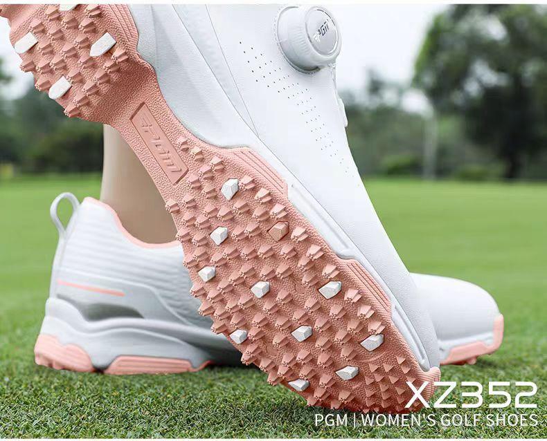 Product Introduction of [PGM] Golf Shoe Women's Breathable Sneaker Anti-Slip Lightweight Knob Comfortable Shock-Absorbing Nail-Free Shoes Xz352 22