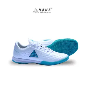 Sepatu Futsal HANZ STYLIST IN WHITE TOSCA Gratis kaos kaki dan deker