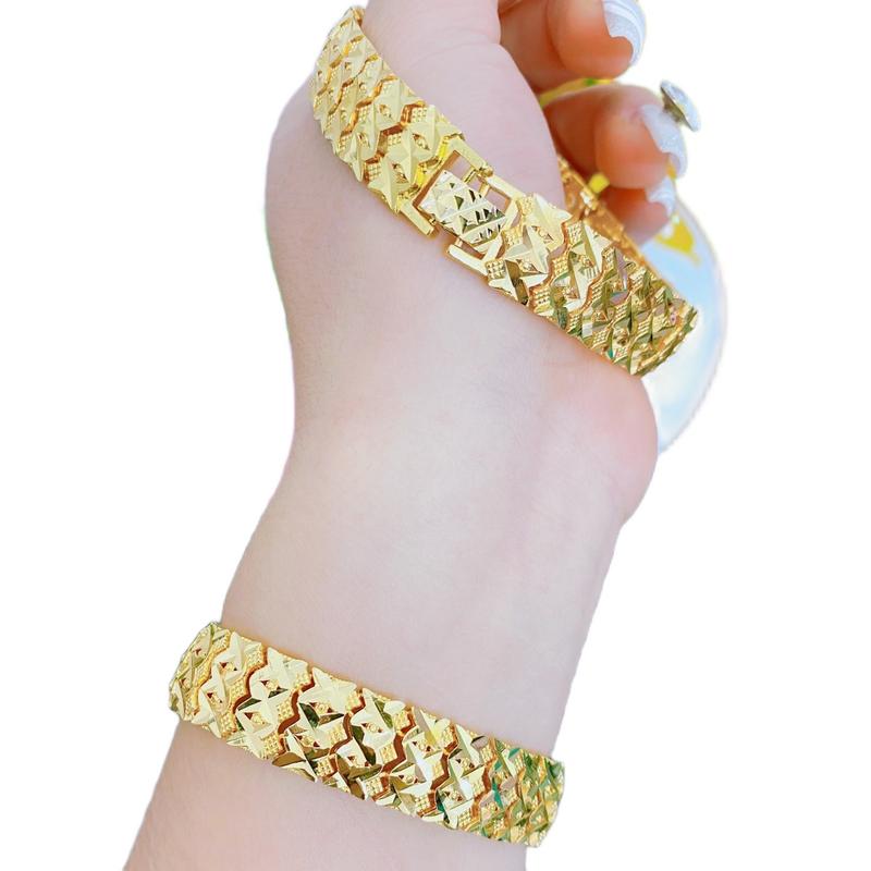 Lắc tay xương cá nam nữ bản nhỏ 1 lượng Phụ Kiện Voi Sen Đeo Tay Hoa Sen