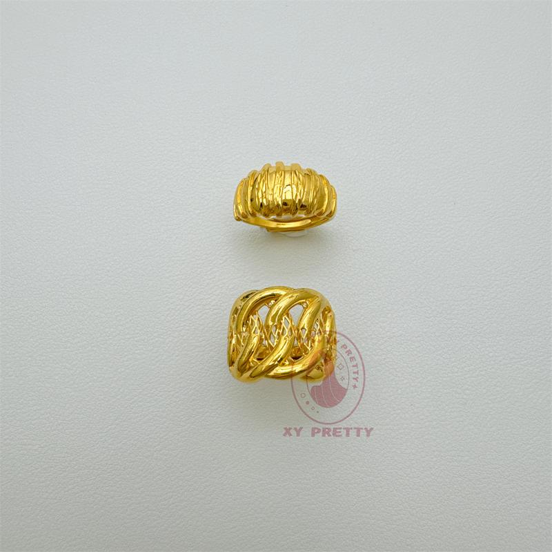 Product Introduction of Adira ring set buy 1 free 1-adjustable ring size-pure gold plated jewelry-durable-hypoallergenic-xypretty titanium  ring 3