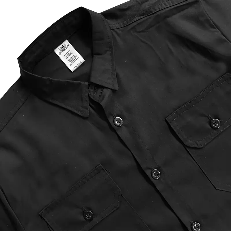 Qwertylife Workshirt Basic Polos Black 2