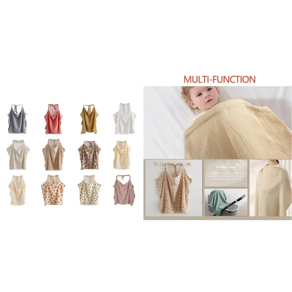 Multiuse Nursing Apron for Breastfeeding Privacy & Comfort while Travel Stylish Muslin Nursing Cover Keep Baby Comfort