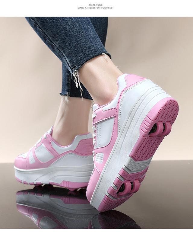 Product Introduction of Exclusive for Cross-Border Adult Heelys Women's Detachable Ultralight Children's Sports Board Shoes Boys Skate Shoes Factory Direct Sales 16