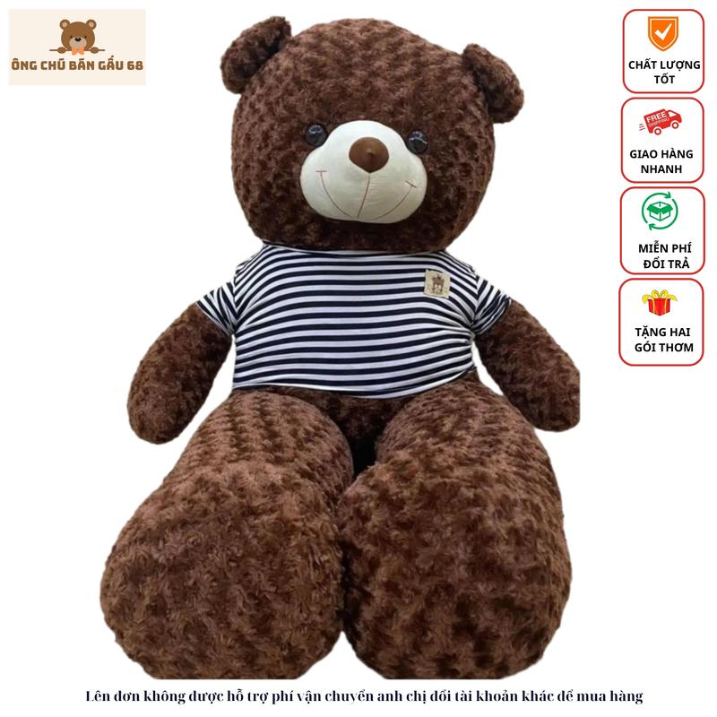 Gấu bông Teddy vải xoắn hình hoa hồng nhiều màu khổ vải 1m5/1m7 cao thực tế khoảng 1m4/1m55 bông gòn trắng Toy Đồ Chơi Phát Nhạc teddy  bear