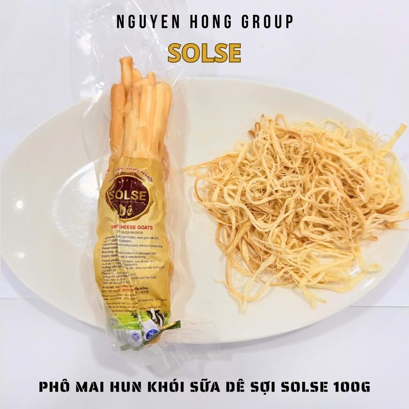 Phô mai hun khói mặn sữa dê sợi SOLSE 100g phomai ăn vặt xé sợi cheeze 4