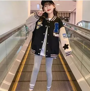 Jaket BAseball anak wanita/Jaket varsity anak pria dan wanita