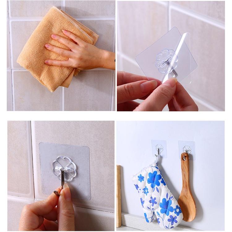Móc Dán Tường Siêu Dính Chịu Lực Tốt In Hình 3D Độc Đáo. 4