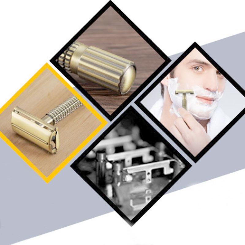 Product Introduction of Manual Shaver For Men Classic Stainless Steel Safety Razor Shaver With Brush And Box P7F3 33