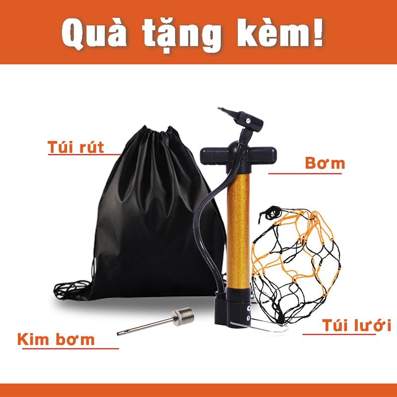 Banh Bóng Rổ Da Cao Cấp Parabol- Size 7 - Quả bóng rổ cho mặt sân outdoor/indoor - Tặng bộ phụ kiện 1
