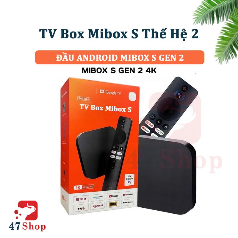 [Bản quốc tế] Android Tivi Box Xia0mi Mibox S 4K (Android 8.1) - Android TV Mibox S 4k MDZ-28-AA (Google TV)