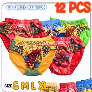 HEMAT 6 12 PCS CELANA DALAM ANAK COWOK KATUN MOTIF HERO PRODUK TERMOST TERJANGKAU