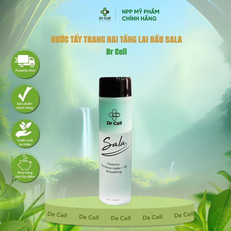[DR CELL] Tẩy Trang Sala 2 Tầng Dầu lỏng Nhẹ Thương Hiệu Dr Cell Loại Bỏ Lớp Trang Điểm, Bụi Bẩn Và Chất Bã Nhờn Trên Da 120ml - MK010 Nước Tẩy Trang