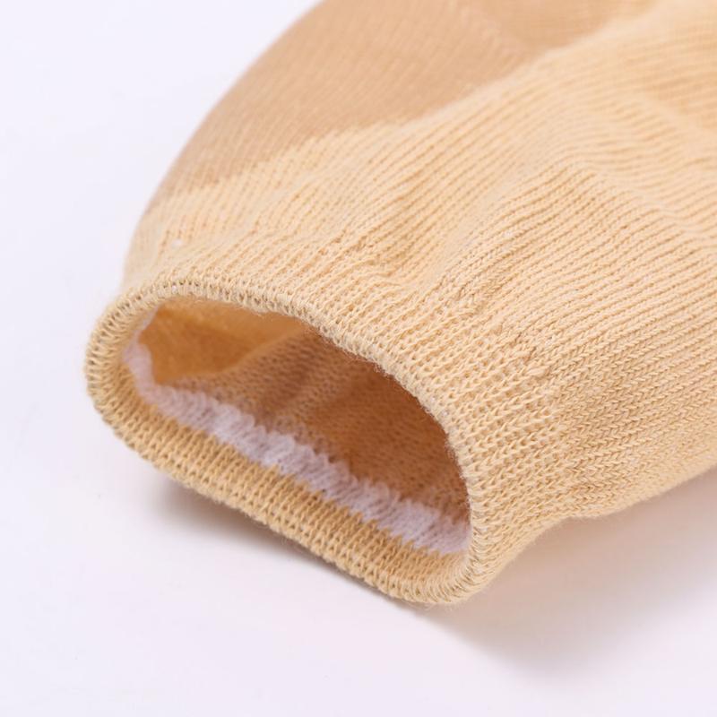 Product Introduction of 2Pairs Silicone Gel Heel Protector Sleeve Pads Heel Cups Support Skin Cushion Half-Yard Socks for Foot Care and Warm 22